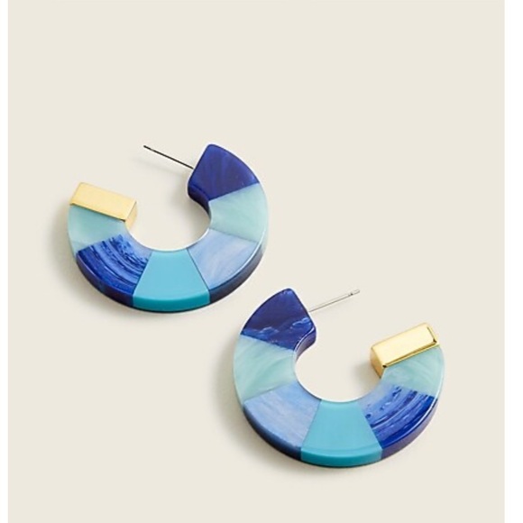 J. Crew Jewelry - J.Crew Multicolor Hoop Earrings